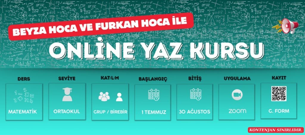 FKB Akademi Online Yaz Kursu — Matematik, Ortaokul